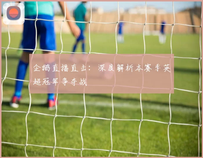 企鹅直播直击：深度解析本赛季英超冠军争夺战